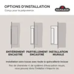 Foyer électrique Napoleon Astound 50 FlexMount