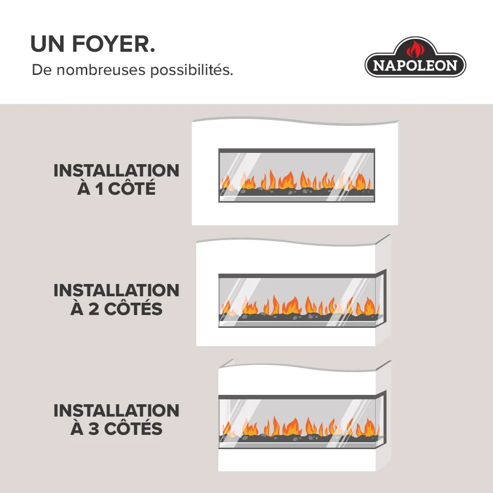 Foyer électrique Napoleon Astound 50 FlexMount