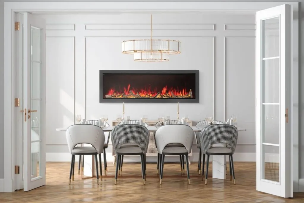 Electric Fireplace Napoleon Astound 74 Built-in