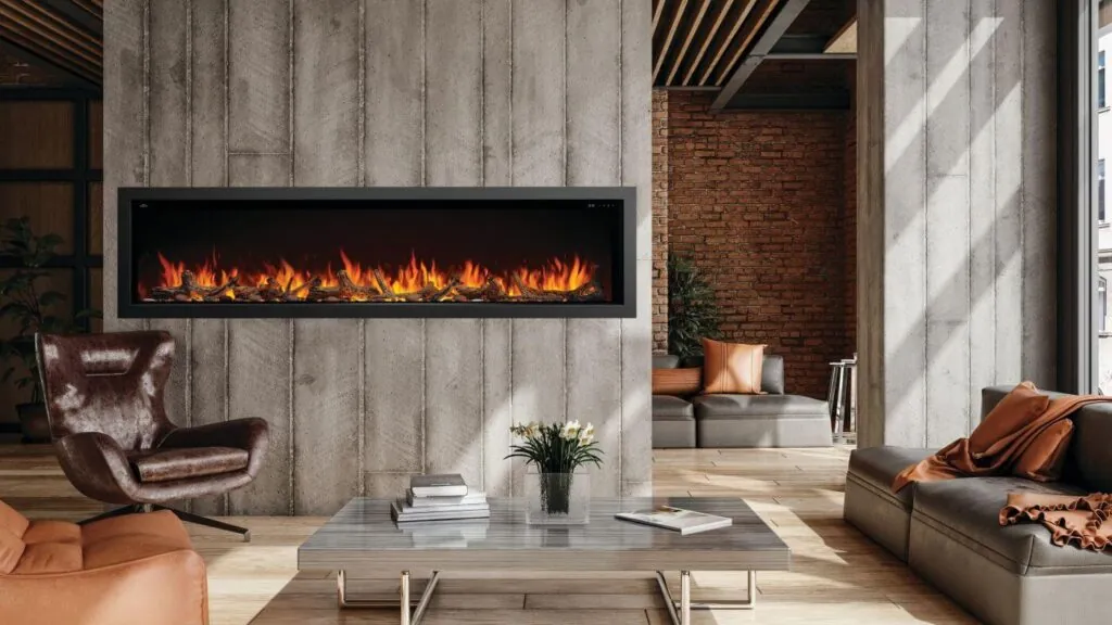 Electric Fireplace Napoleon Astound 96 Built-in