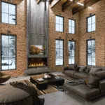 Gas Fireplace Napoleon Tall Linear Vector 50