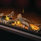 Gas Fireplace Napoleon Tall Linear Vector 50 with Luminous Logs