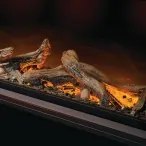 Gas Fireplace Napoleon Tall Linear Vector 50 with Luminous Logs