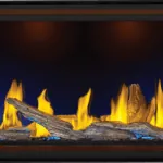 Gas Fireplace Napoleon Tall Linear Vector 62