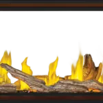Gas Fireplace Napoleon Tall Linear Vector 62 See Through
