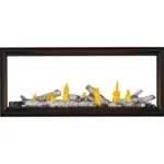 Gas Fireplace Napoleon Tall Linear Vector 62 See Through