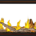 Gas Fireplace Napoleon Tall Linear Vector 62 See Through