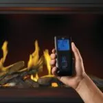 Gas Fireplace Napoleon Tall Linear Vector 50 with Luminous Logs
