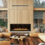 Gas Fireplace Napoleon Tall Linear Vector 74