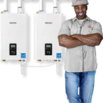 Bouilloire à l'eau chaude propane Navien NFB-H